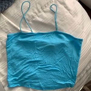blue shein tank top